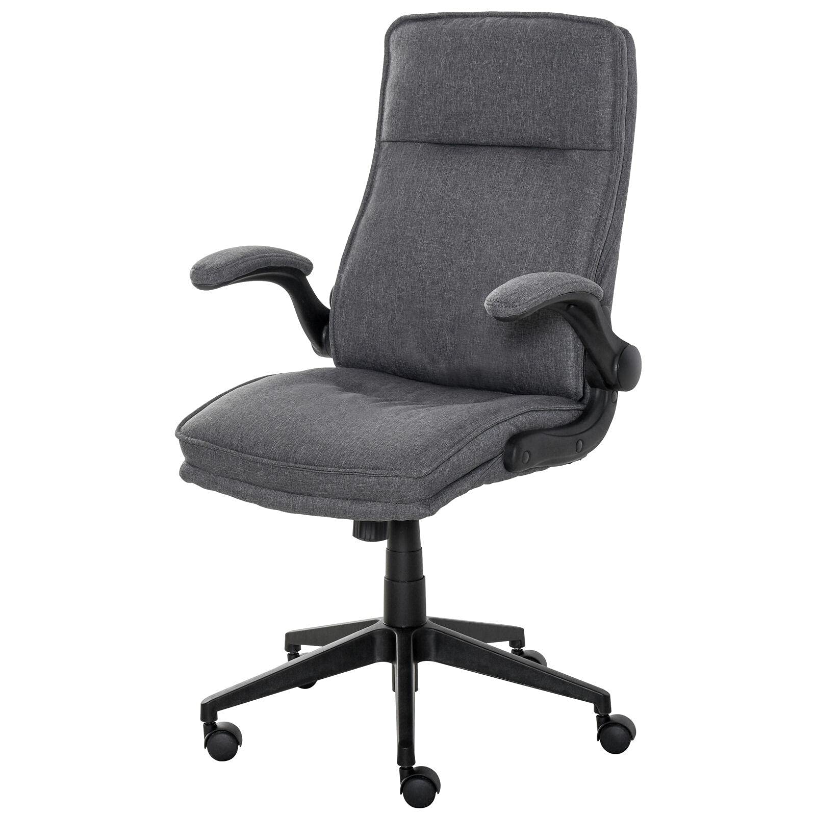 Ergonomic Task Chair with Rocking Function & Swivel Wheels - Adjustable Gaming/Office Chair for Computer Desk - Comfortable Home Office Furniture for Work & Gaming (Ideal for Long Hours of Sitting)