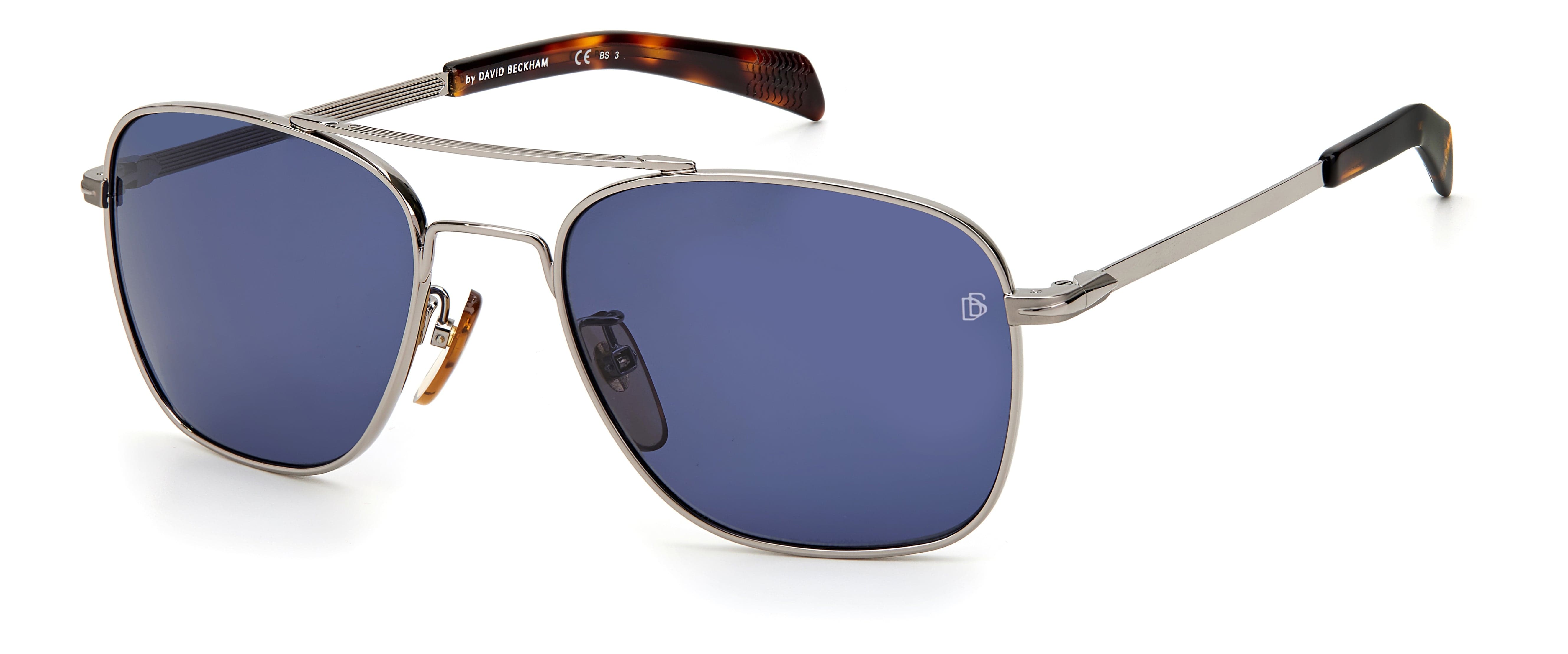 David Beckham DB 7019/S 6LB 5520 Polarized Sunglasses for Men - UV Protection Aviator Style Shades for Driving, Beach & Outdoor Activities