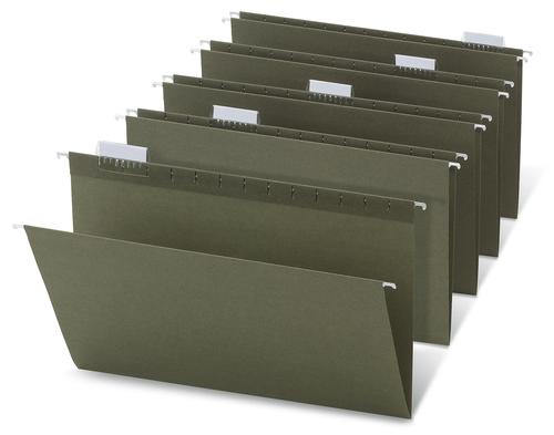 25-Pack Office Depot Hanging File Folders, Legal Size 14.75x9.25 Inches, Adjustable Tabs - Perfect for Office Organization, Document Storage & Filing Cabinets