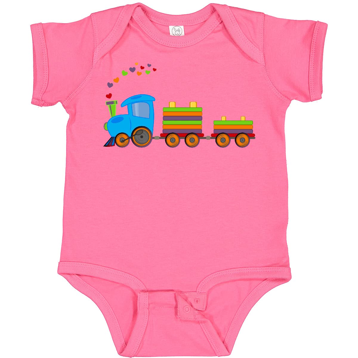 Inktastic Colorful Toy Train Baby Bodysuit - Soft Cotton Infant Onesie for Boys & Girls - Perfect for Playtime, Photoshoots & Everyday Wear