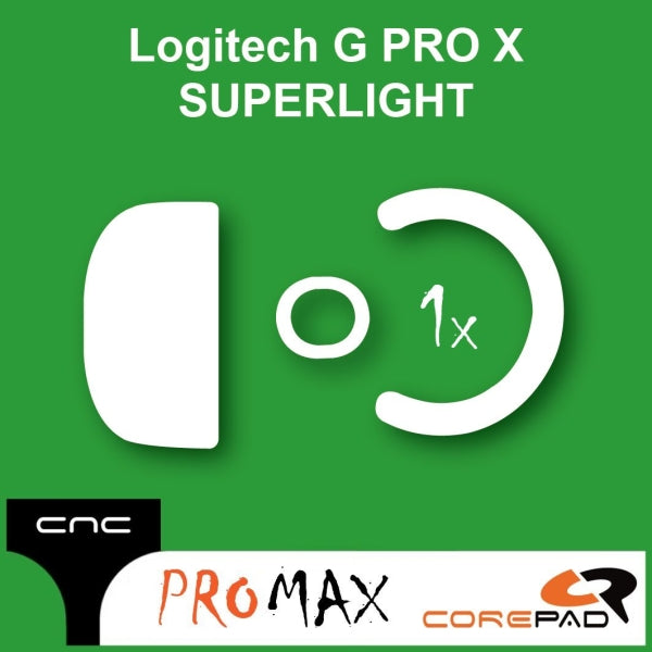 Corepad PRO MAX Skatez Mouse Feet for Logitech G Pro X Superlight - Ultra Smooth Gliding Gaming Mouse Feet - Perfect for FPS, MOBA, and Esports Gaming