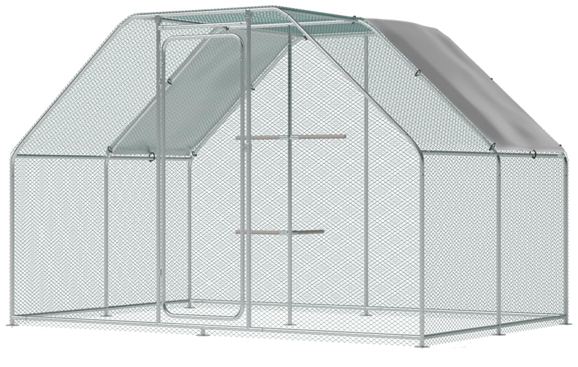 Premium Large Metal Chicken Coop with Climbing Frame - 118