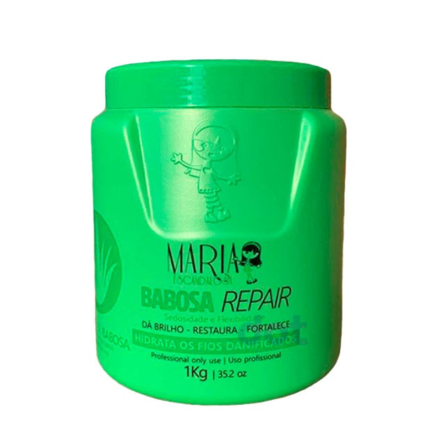 Aloe Vera Babosa Repair Deep Hydration Strength Mask 1kg - Maria Escandalosa - Moisturizing Face & Hair Treatment for Dry Skin & Damaged Hair - Perfect for Spa Day & Home Beauty Routine