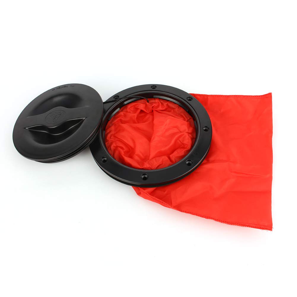 6 Inch Kayak Hatch Cover Replacement - Waterproof Deck Plate Kit with Red Storage Bag for Kayak Boat Marine Accessories | Perfect for Kayaking, Fishing & Outdoor Water Sports