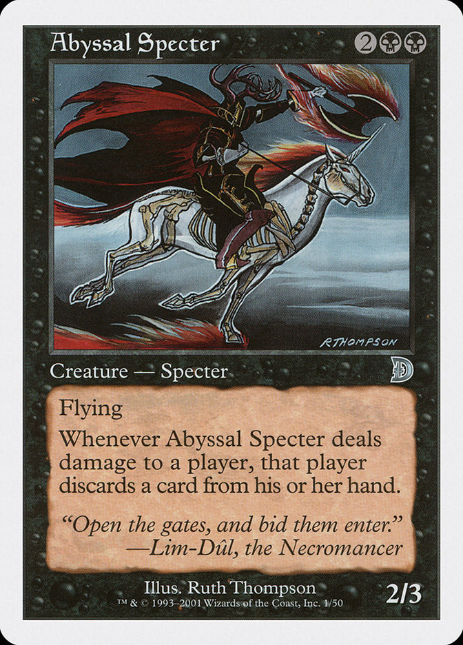 Abyssal Specter Deckmasters - Rare Magic: The Gathering MTG Trading Card - Perfect for Commander, Modern & Vintage Gameplay
