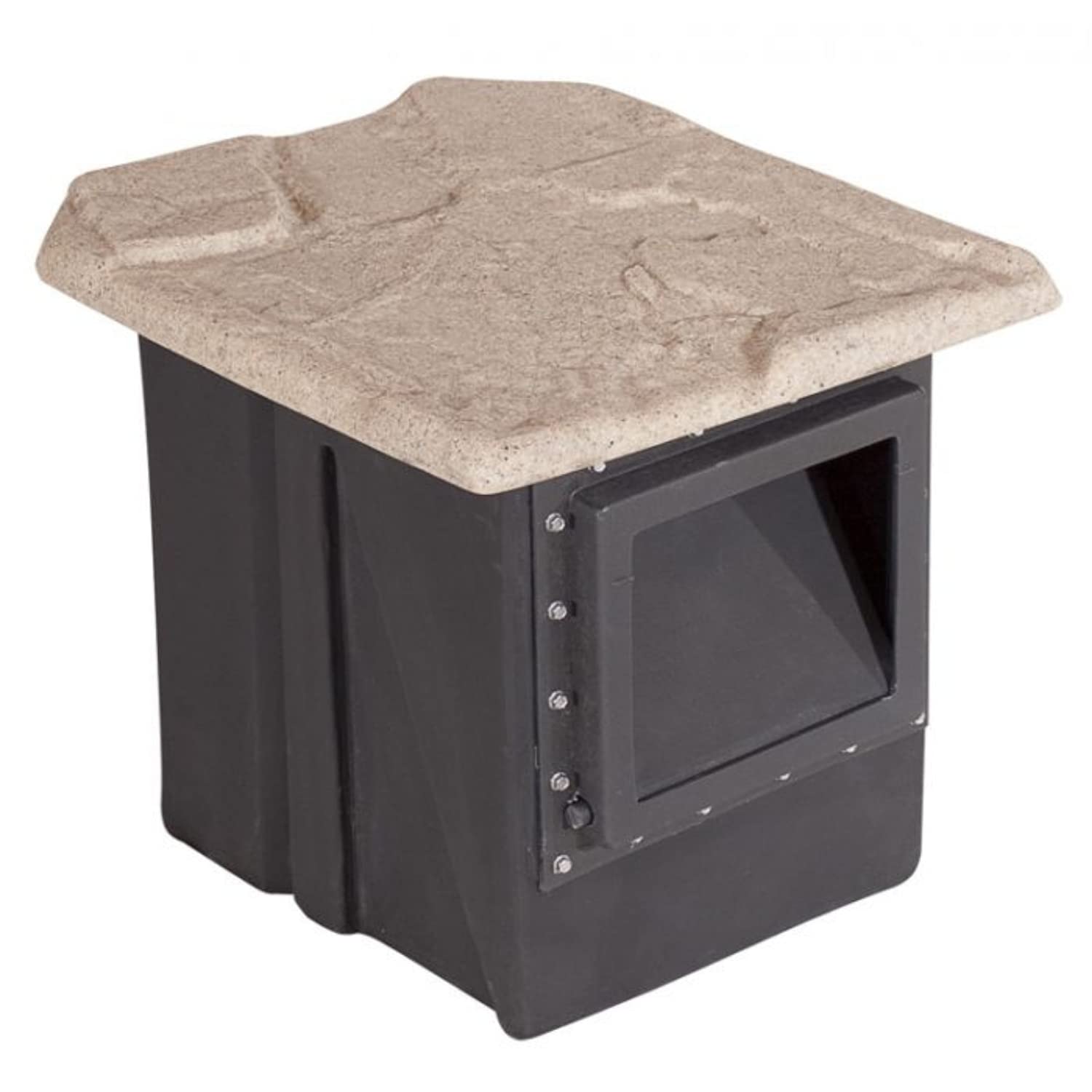 Premium Serenity Skimmer Box with Natural Wood Lid - Efficient Pond & Water Garden Surface Cleaner for Clear Water Maintenance