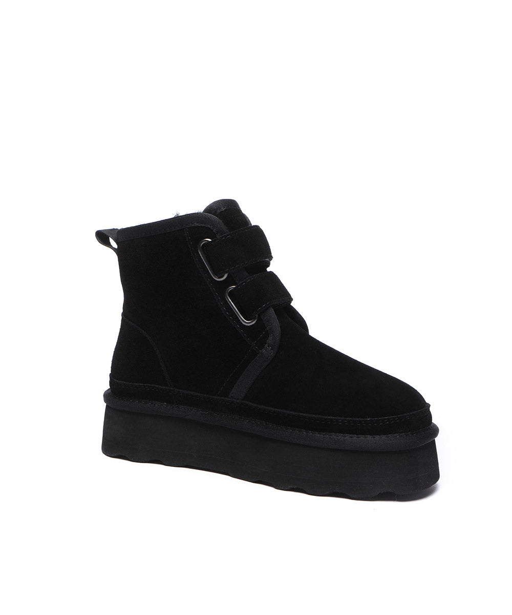 Women's Anya Platform UGG Boots - Winter Snow Boots with Fur Lining, Comfortable & Warm for Cold Weather - Perfect for Snow Days, Outdoor Activities & Casual Winter Fashion