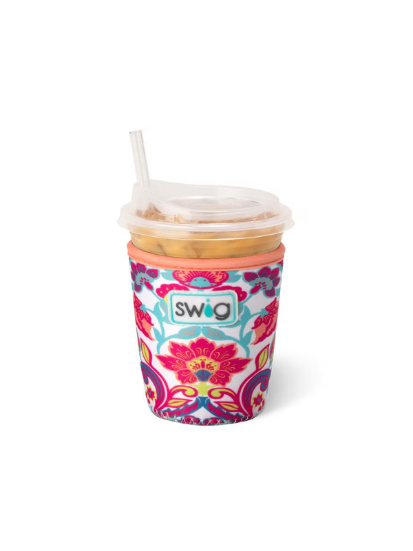 Swig Small Iced Cup Coolie - Insulated Beverage Sleeve for Coffee, Tea & Cold Drinks - Perfect for Office, Travel & Outdoor Activities