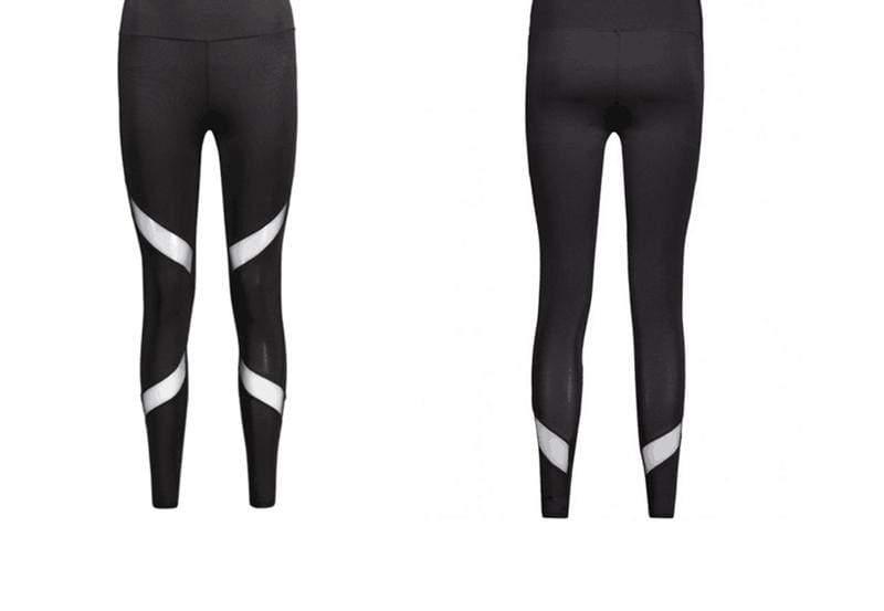 High Waist Mesh Design Fitness Leggings for Women - Breathable Workout Yoga Pants - Perfect for Gym, Running & Activewear