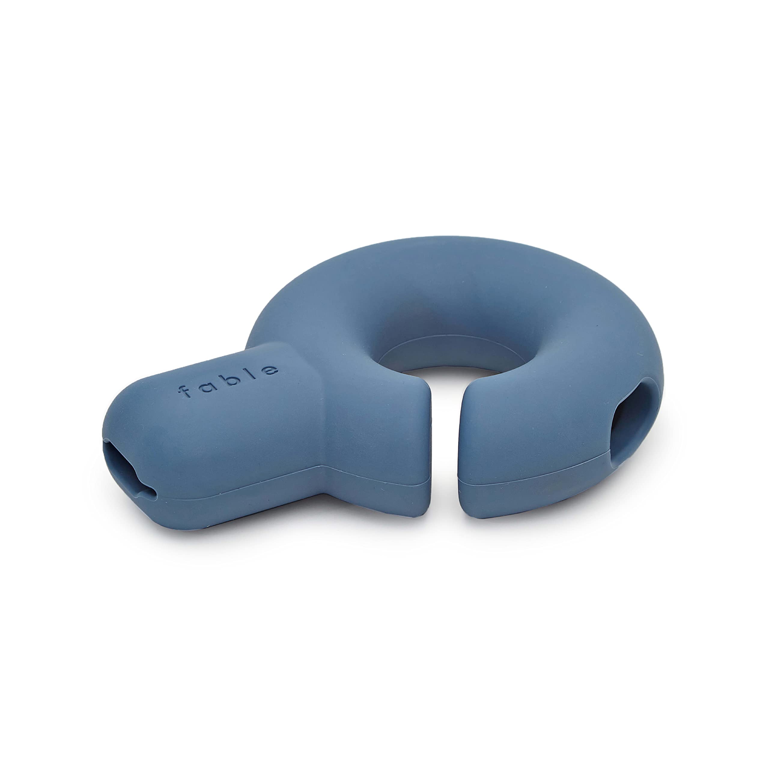 FABLE The Falcon Treat Dispensing Dog Toy - Interactive Puzzle Feeder for Dry Food & Peanut Butter - No BPA, Durable Interlocking Design - Perfect for Boredom Relief & Mental Stimulation - Great for Solo Play or Training Sessions (Navy Blue)
