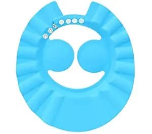 Scholazs Adjustable Baby Bath Cap - Soft & Safe Shower Hair Wash Hat for Infants & Toddlers - Eye & Ear Protector for Gentle Bathing - Leaf Design Shampoo Cap (Pack of 1) - Perfect for Stress-Free Bath Time & Water Play