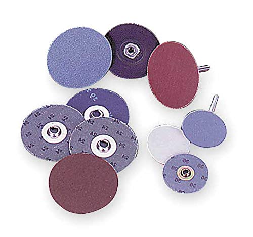 Aluminum Oxide Quick Change Disc 2 Inch 80 Grit for Metal & Wood Sanding - Perfect for DIY Projects, Home Renovation & Professional Use (Pack of 100)