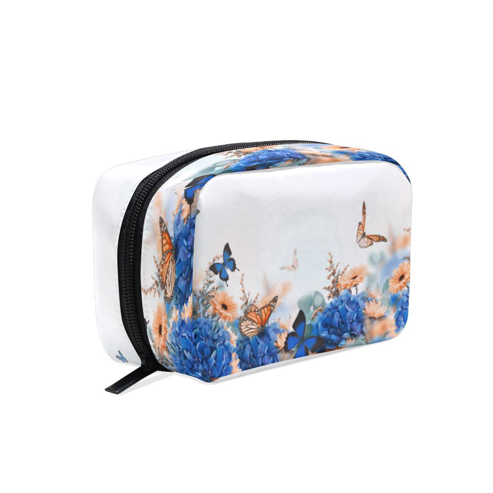 Butterfly Daisy Cosmetic Bag for Women - Travel & Daily Makeup Storage