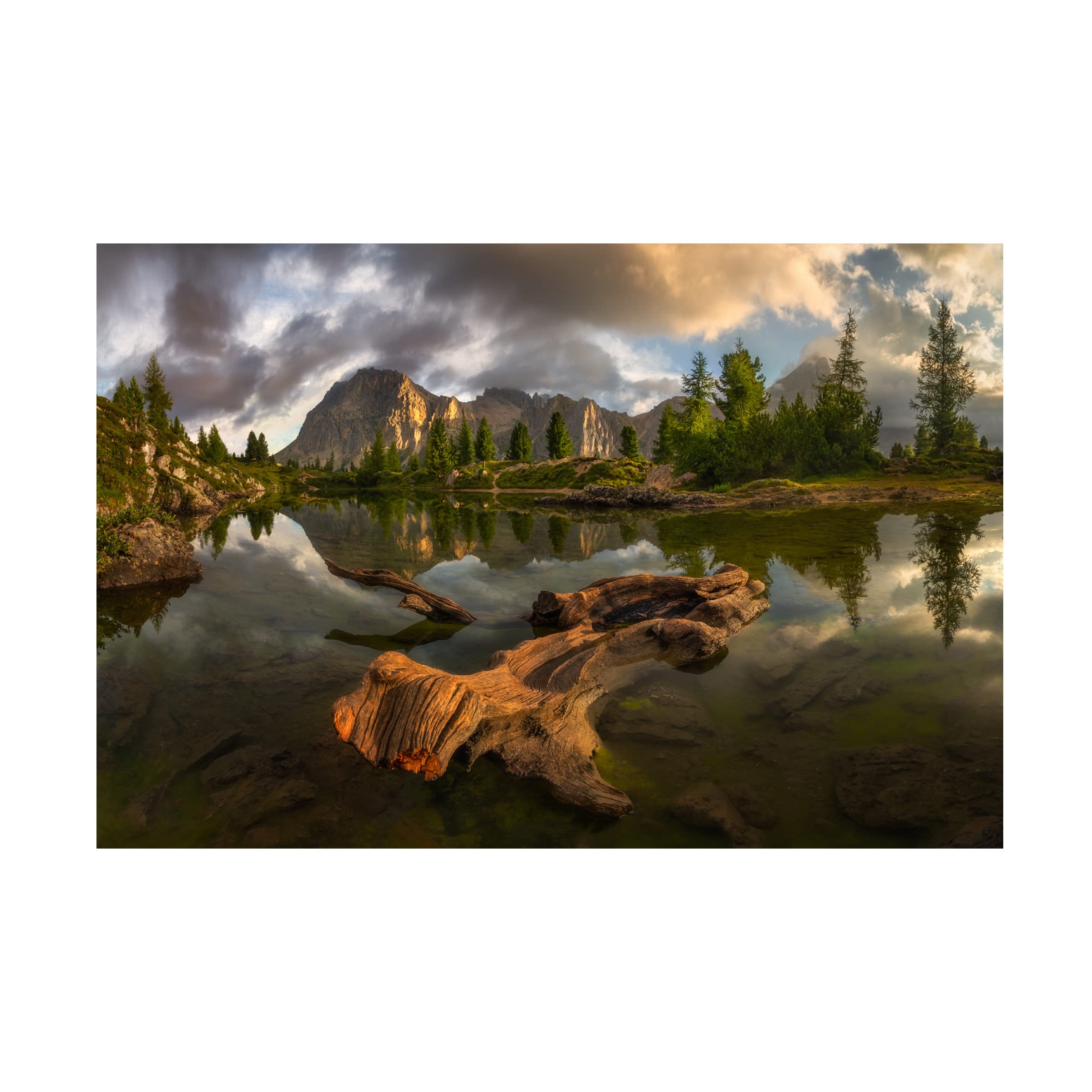 Trademark Fine Art 'Calm' Canvas Wall Art by Tomasz Rojek - Serene Landscape Painting for Living Room, Bedroom & Office Decor