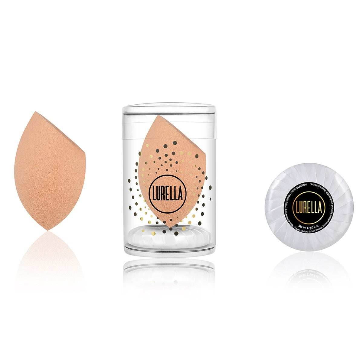 Angled Beauty Sponge for Flawless Makeup Application - Soft Beige Blender for Foundation, Concealer & Powder - Perfect for Everyday Use & Professional Makeup Artists