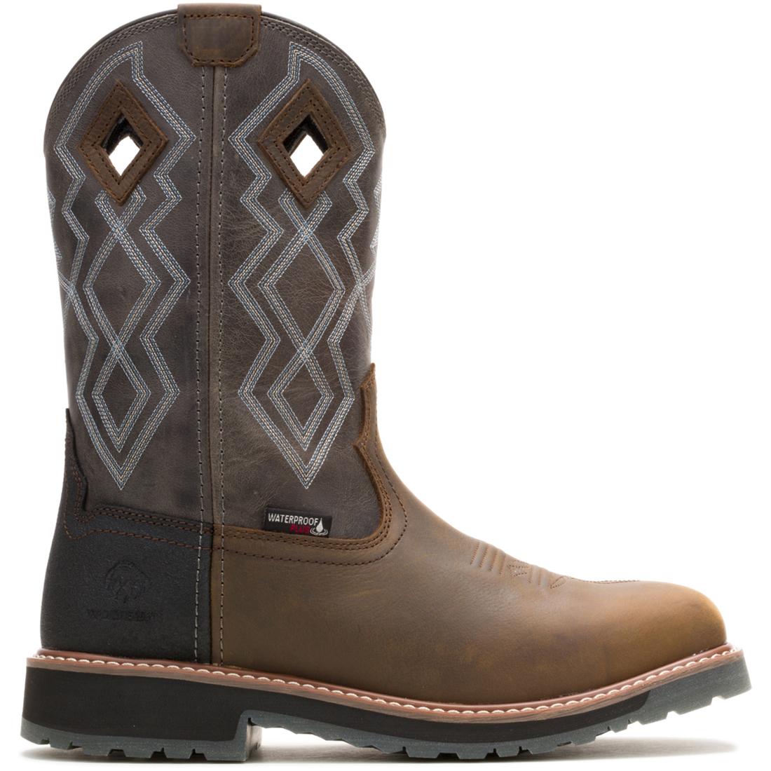 Rancher Pro Hyprest Nano Toe Pull On Wellington Work Boots - Titanium Safety Toe - Waterproof & Slip Resistant for Farming, Construction & Outdoor Work