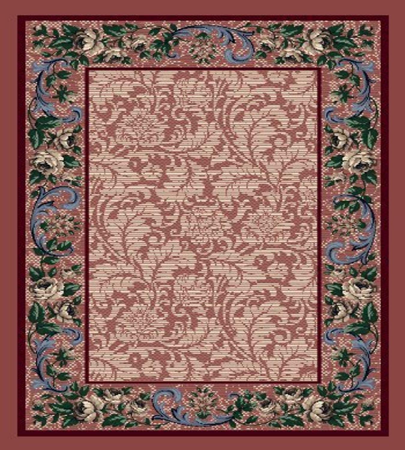 Milliken Innovations Collection Rose Damask Runner Rug 2'1