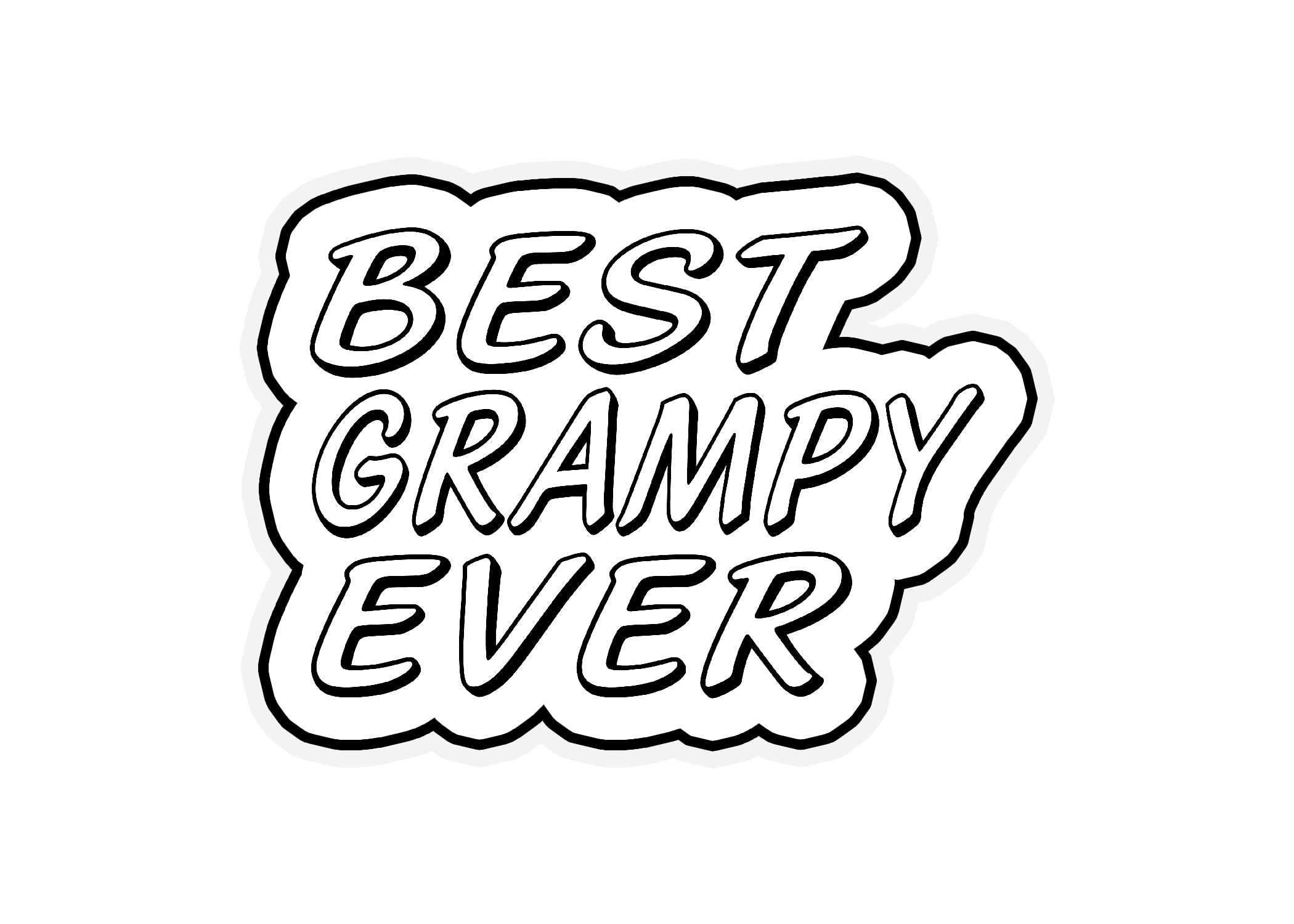 Best Grampy Ever 6-Inch Vinyl Decal Sticker - Durable, Waterproof, Weather-Resistant for Laptops, Water Bottles, Cars, Notebooks - Easy to Apply & Long-Lasting - Perfect for Gifts, Personalization & DIY Projects
