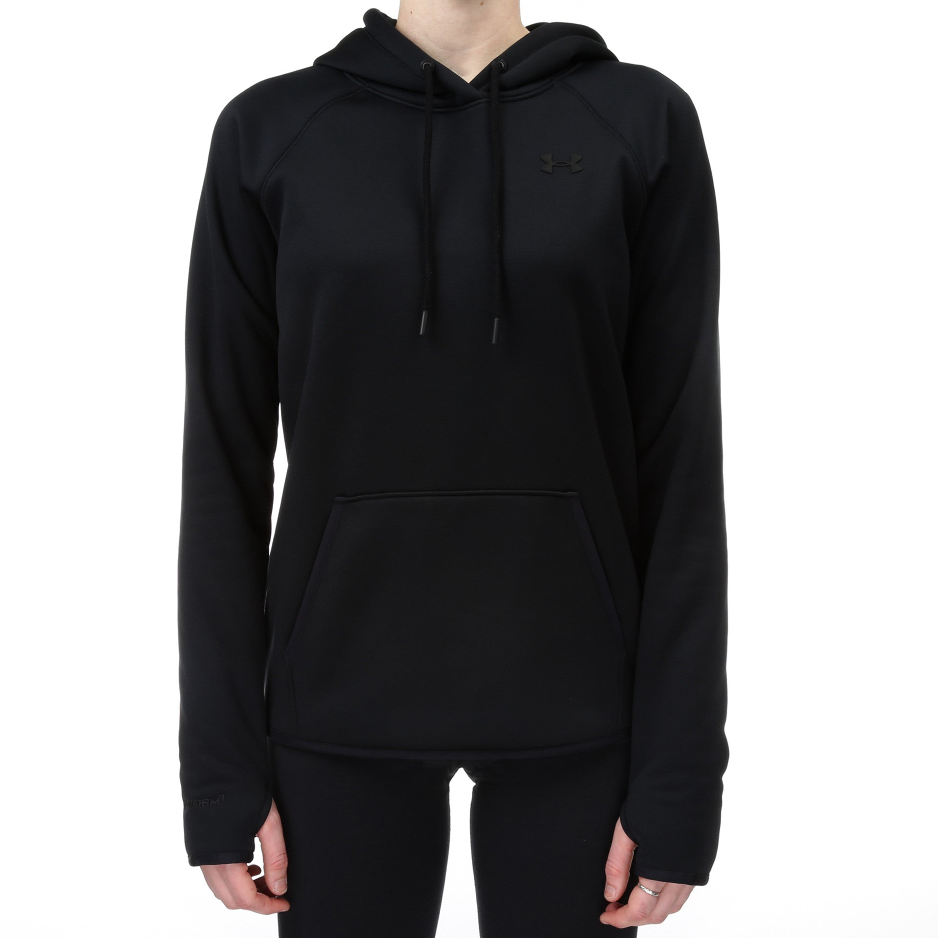 Under Armour Storm Armour Fleece Jacket - Lightweight, Warm & Water-Resistant Men's Hoodie (Black) - Perfect for Running, Hiking & Outdoor Activities