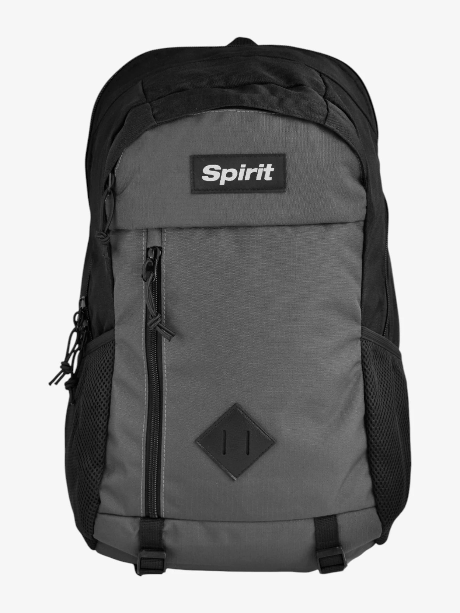 Spirit Block Backpack - Stylish Gray & Black Laptop Bag for School, Work & Travel | Durable & Water-Resistant