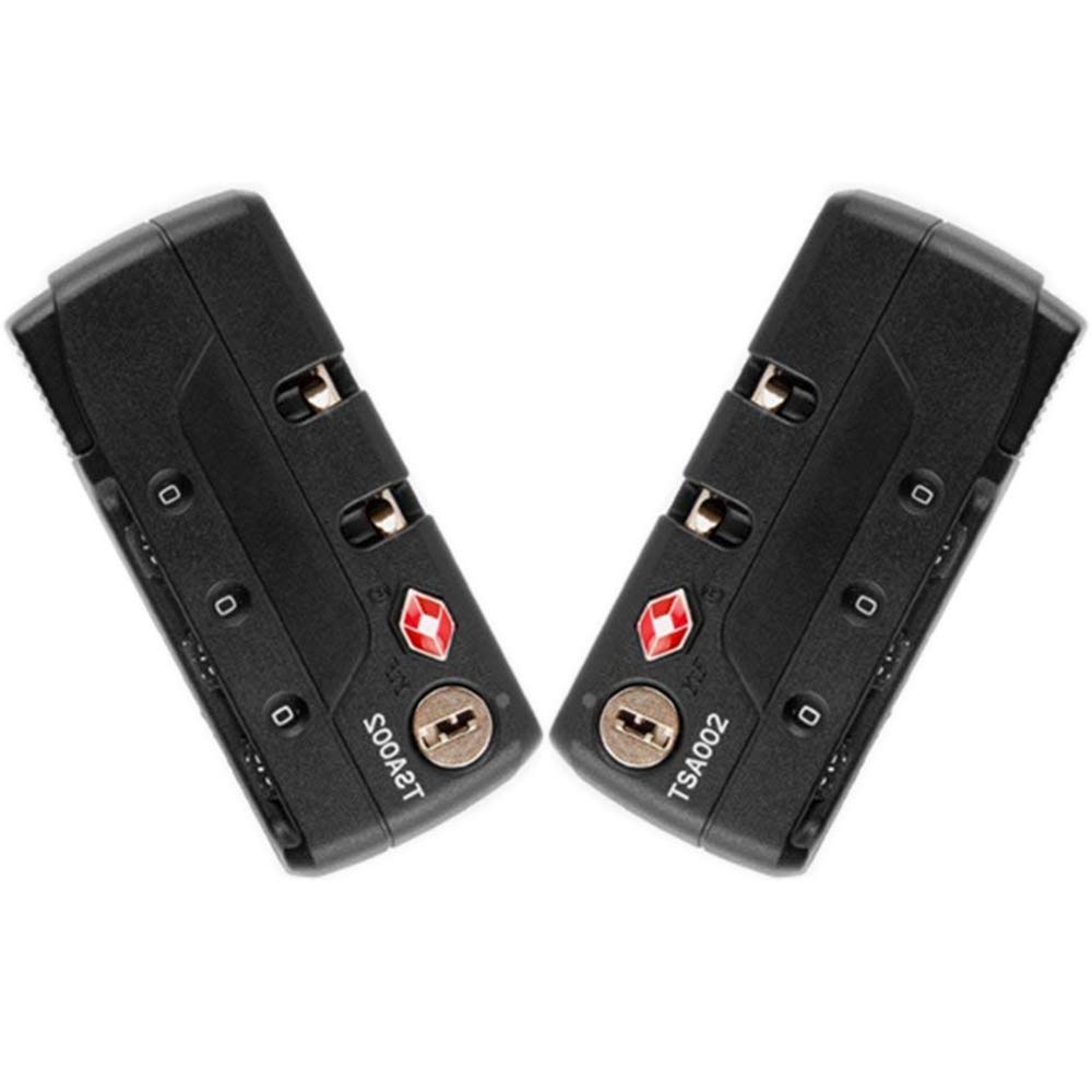 Secure TSA Approved Combination Luggage Lock for Suitcases, Travel Bags & Trunks - 2 Pack Reusable Dial Lock with Reset Function - Perfect for Airports, Hotels & Storage Security (S014#)