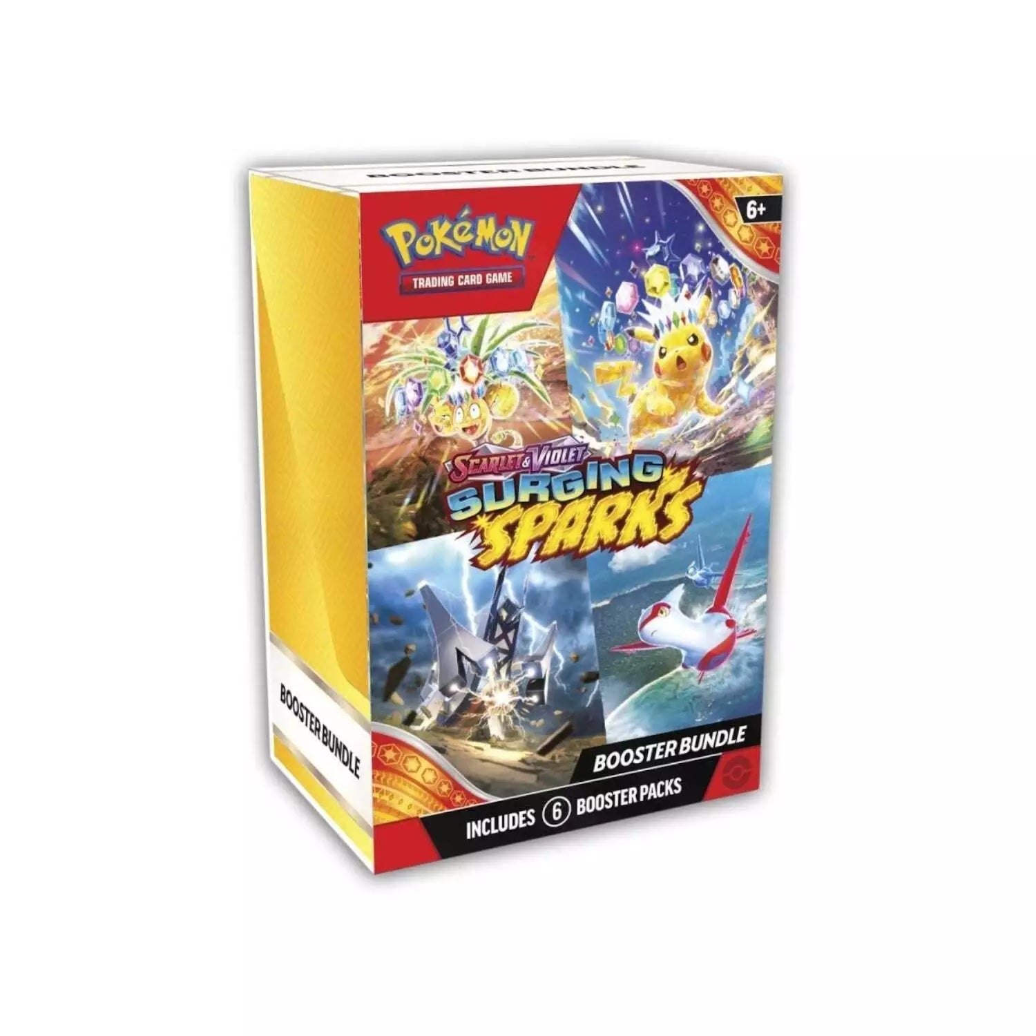 Pokemon Scarlet & Violet Surging Sparks Booster Bundle - 6 Pokemon TCG Booster Packs for Collectors & Battles | Enhance Your Card Deck for Competitive Play & Trading