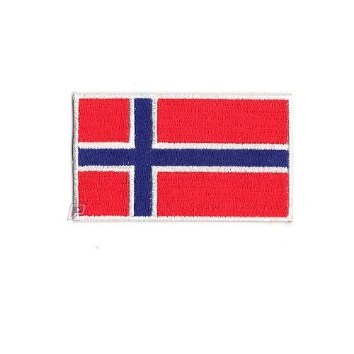 Norway Flag Iron On Patch - Embroidered National Emblem for Jackets, Bags & Hats - Perfect for Travel, Sports Teams & Patriotic Events