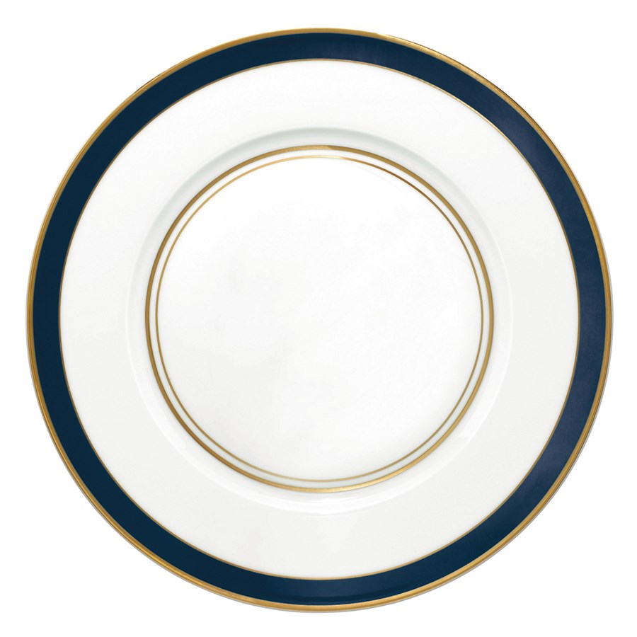Cristobal Marine Small Band Dinner Plate - Elegant Porcelain Dinnerware Set for Fine Dining, Weddings & Special Occasions