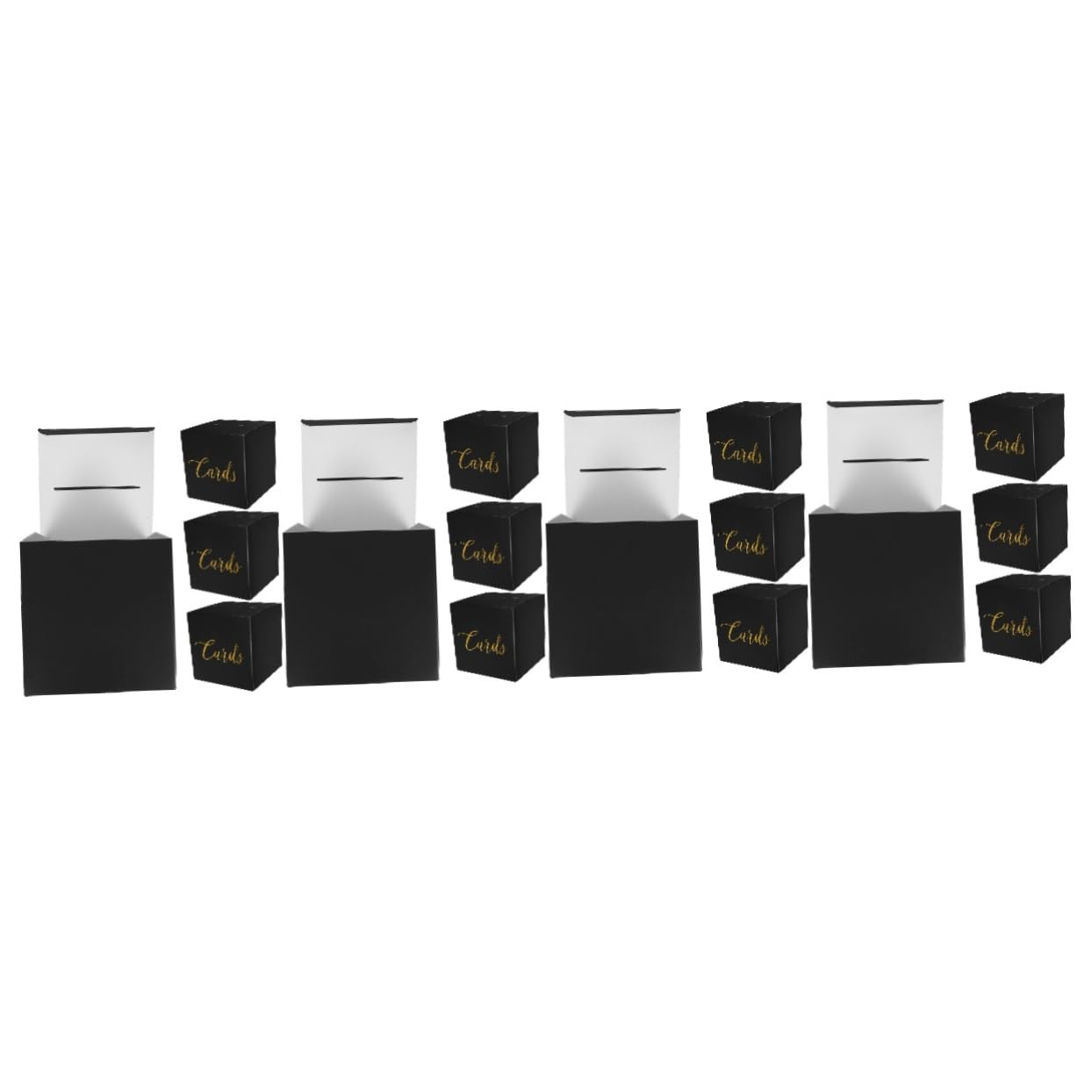 16-Piece Wedding Card Box Set - Elegant Money Holder & Keepsake Box for Wedding Reception, Business Cards, and Stationery | Perfect for Bridal Showers, Anniversary Gifts, and Special Occasions