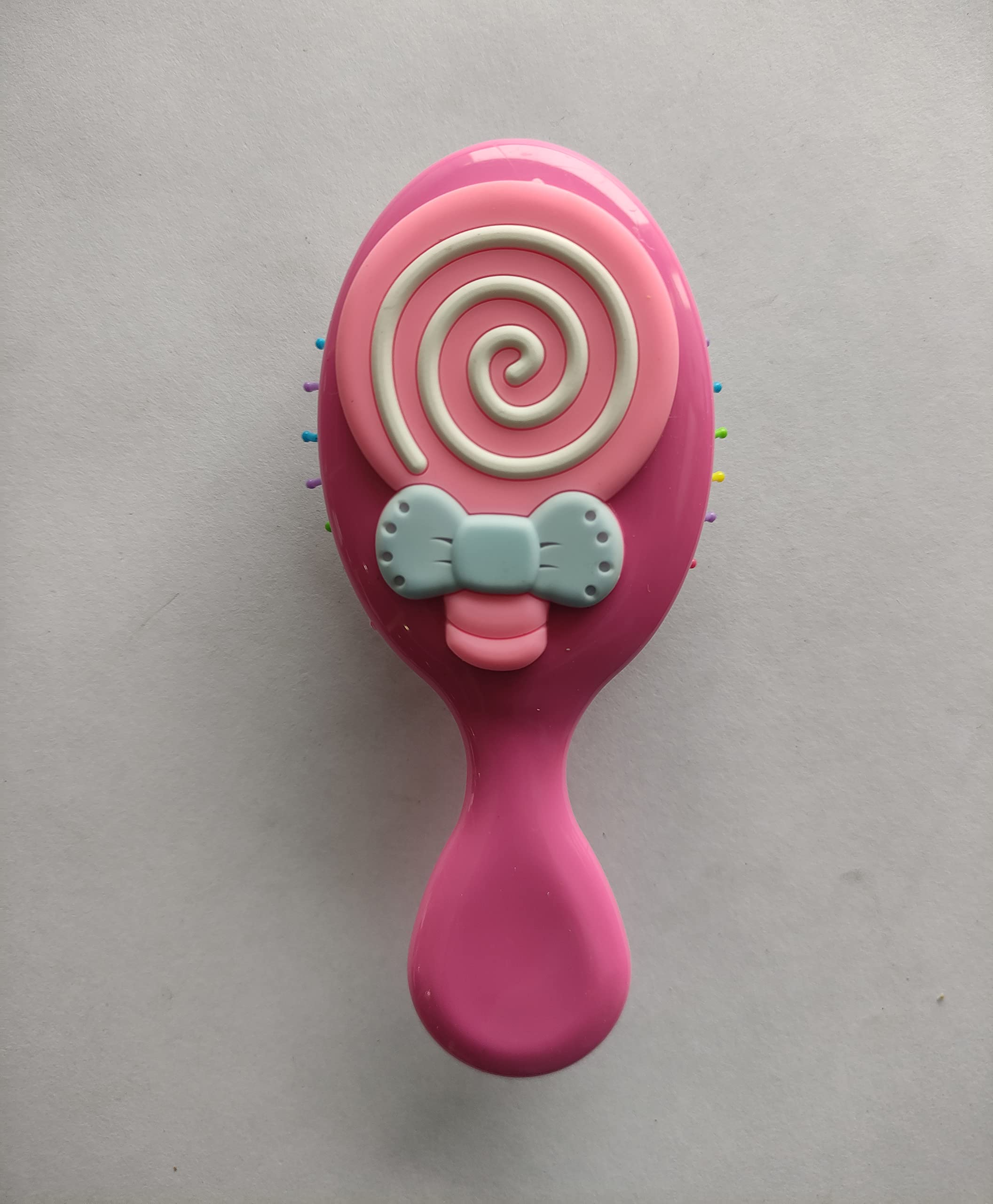Colorful Candy Baby Hair Comb Brush - Soft Bristles for Newborns & Toddlers, Gentle Detangling, Stylish Pink Design - Perfect for Daily Hair Care & Gifts