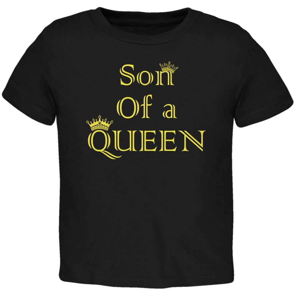 Son of A Queen Toddler T-Shirt - Cute Mother's Day Gift for Boys - Soft & Comfortable Cotton Tee for Kids, Birthday & Family Events