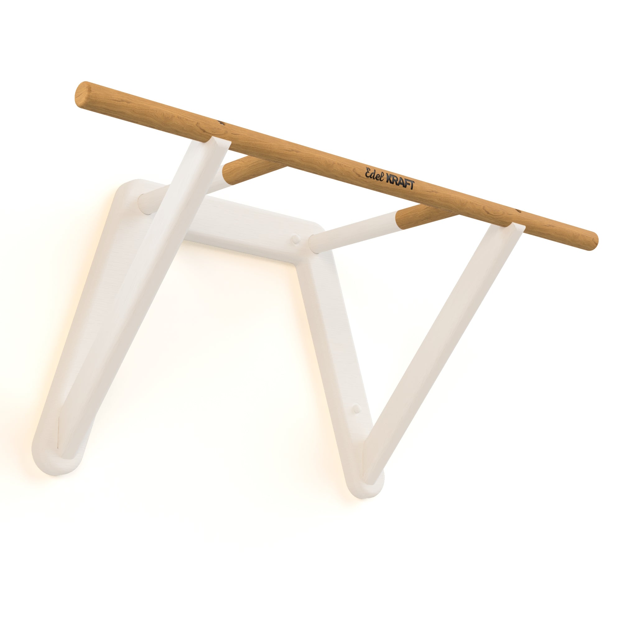 Premium Wooden Pull-Up Bar for Home Gym - Heavy Duty Ceiling Mounted Chin-Up Bar for Strength Training & Fitness Workouts