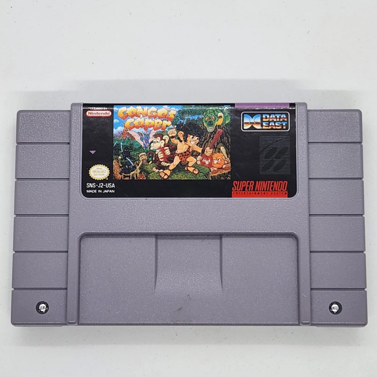Super Nintendo SNES Congo's Caper Game Cartridge NTSC U/C - Retro Gaming Collectible for Classic Console Enthusiasts
