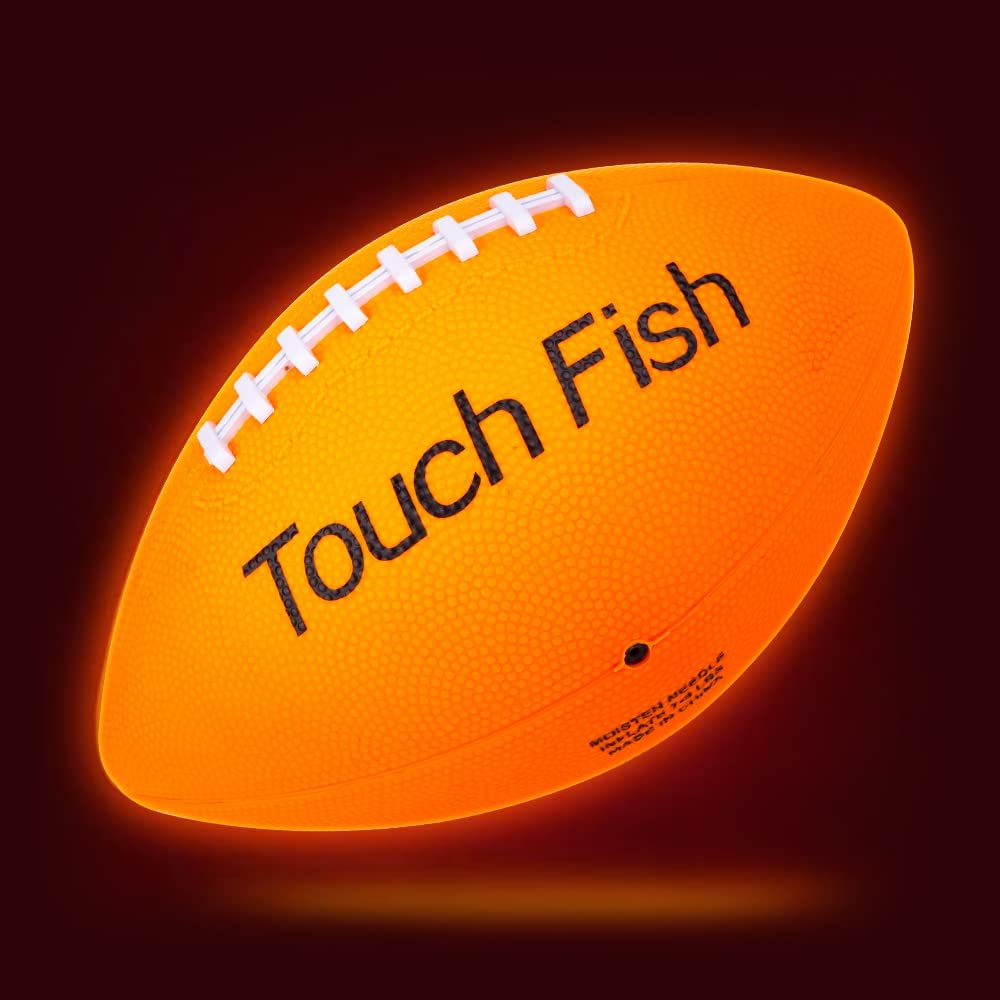Glow in The Dark Football with LED Lights - Official Size Light Up Football for Teens & Adults | Includes Pre-Installed Batteries & Pump | Perfect for Night Games, Backyard Fun, and Outdoor Sports Activities