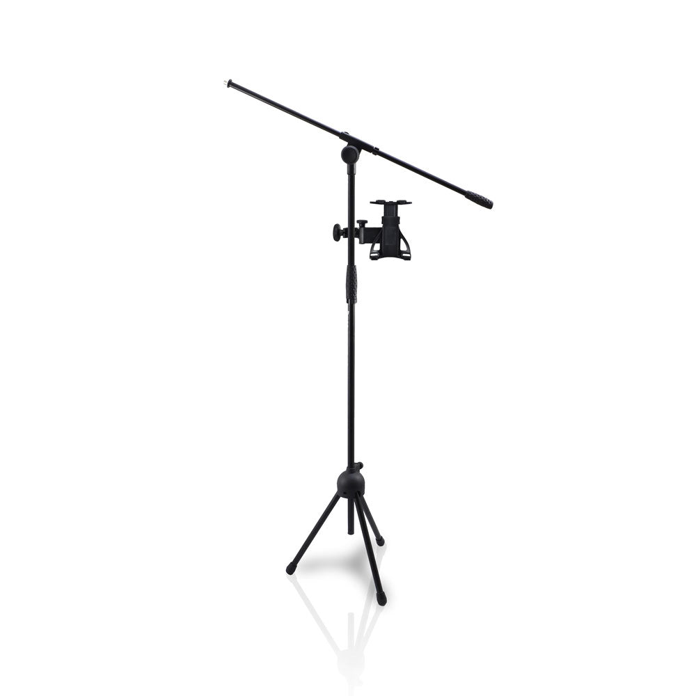 2 in 1 Adjustable Microphone and Tablet Stand Holder - Portable Desktop Mount for Streaming, Podcasting & Video Recording (Perfect for Content Creators, Gamers & Online Teachers)