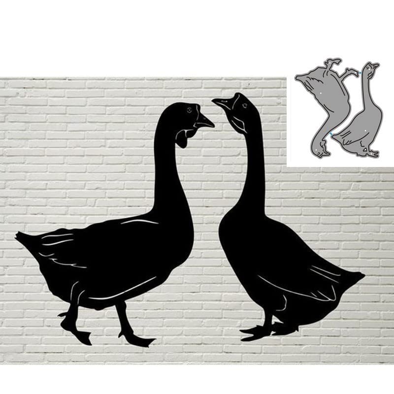 Metal Cutting Dies for Scrapbooking - Animal Goose Shape Craft Molds, Punch Stencils for Card Making, Greeting Cards, Photo Albums & DIY Embossing Projects - Perfect for Handmade Crafts and Paper Art