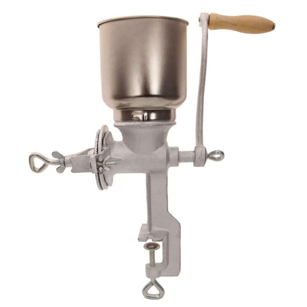 Portable Manual Corn Grinder & Coffee Bean Mill - Hand Crank Grain Grinder for Espresso, French Press, Home Brewing (17.12 x 5.31 Inch) - Perfect for Camping, Kitchen & Outdoor Cooking