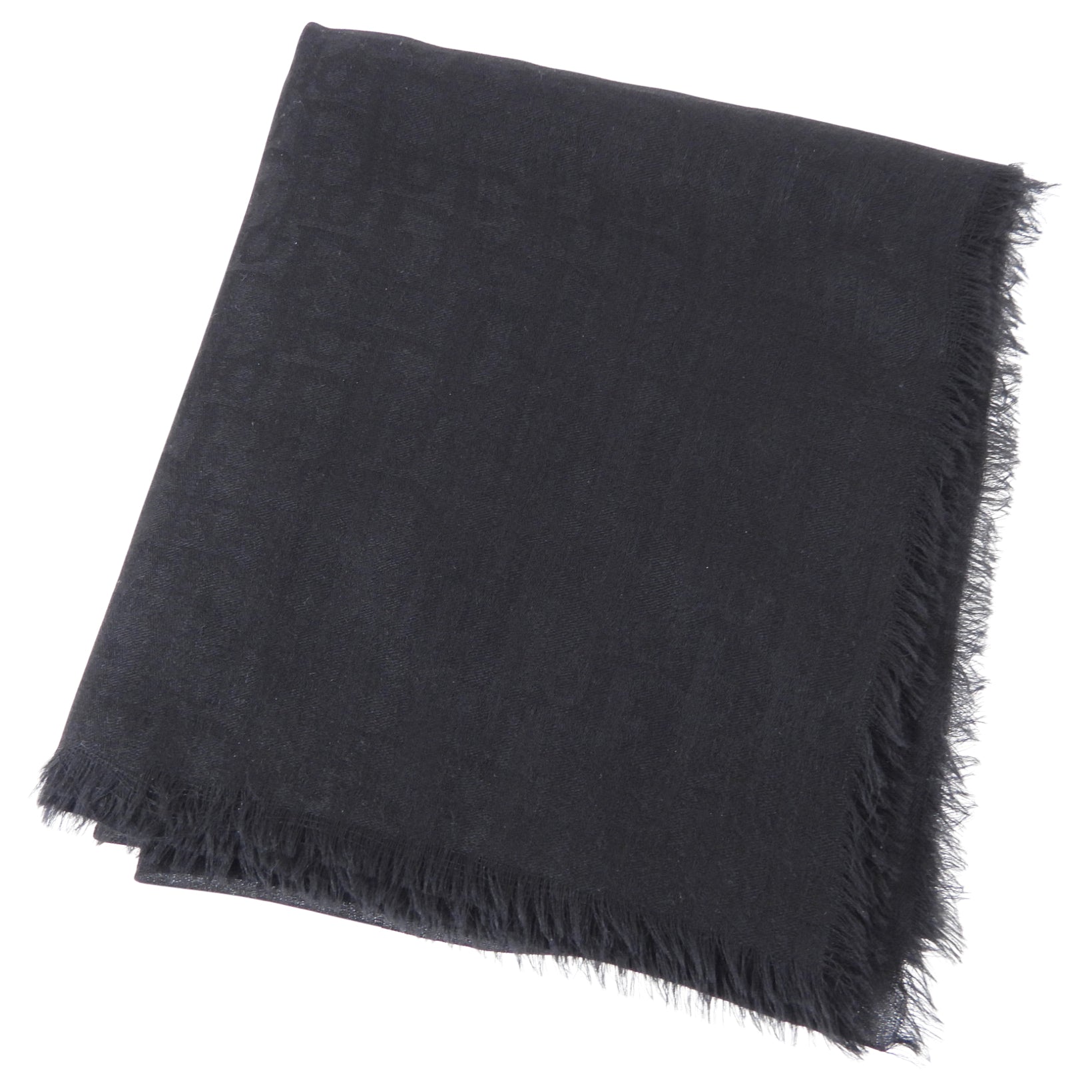 Dior 100% Cashmere Black Oblique Jacquard Shawl Scarf - Luxury Warm Winter Wrap for Women, Perfect for Gifts, Parties & Cold Weather Fashion