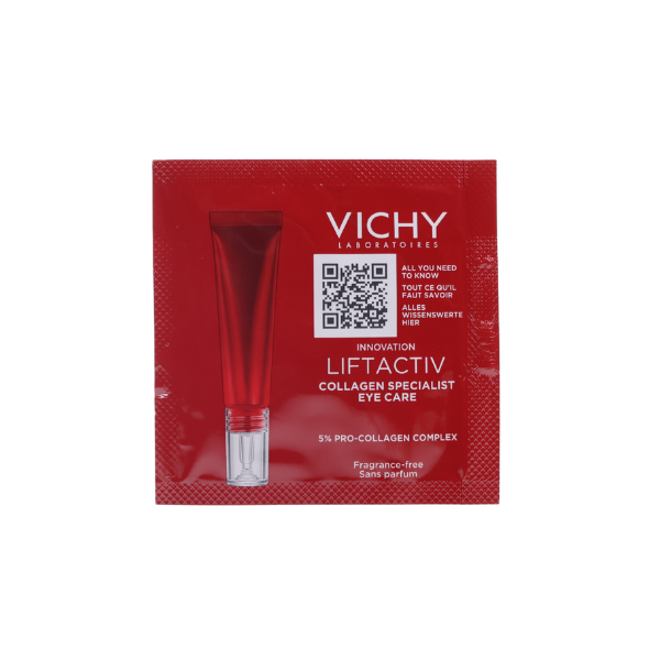 Vichy LiftActiv Collagen Specialist Eye Cream Sample - Anti-Aging Eye Treatment for Dark Circles & Wrinkles - Perfect Gift for Skincare Lovers & Travel Size for On-The-Go Use