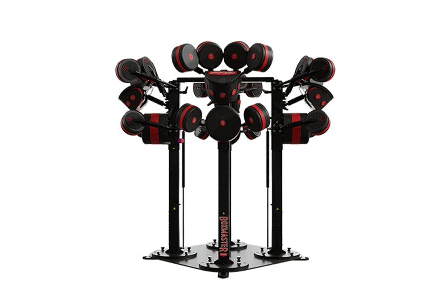 StairMaster Boxmaster Pro Quad Boxing Station - Heavy Duty Punching Bag Stand for Home Gym & MMA Training - Perfect for Boxing, Kickboxing, and Fitness Workouts