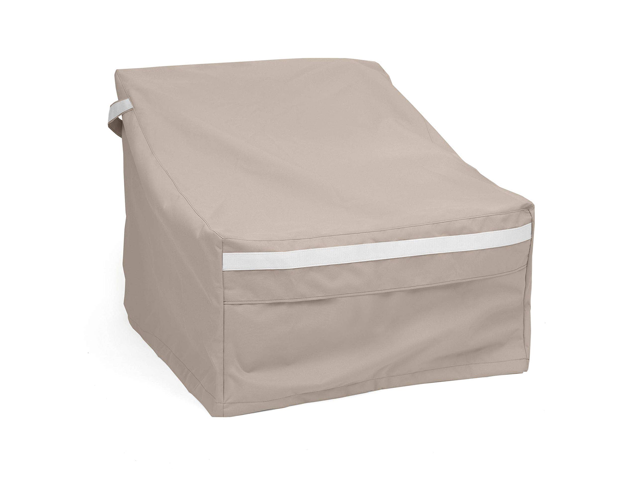 Armless Sectional Chair Cover - Premium Weather-Resistant Polyester with Drawcord Hem, Fits Most Sectional Sofas - Perfect for Indoor & Outdoor Use, Living Room, Patio, and Deck Furniture Protection