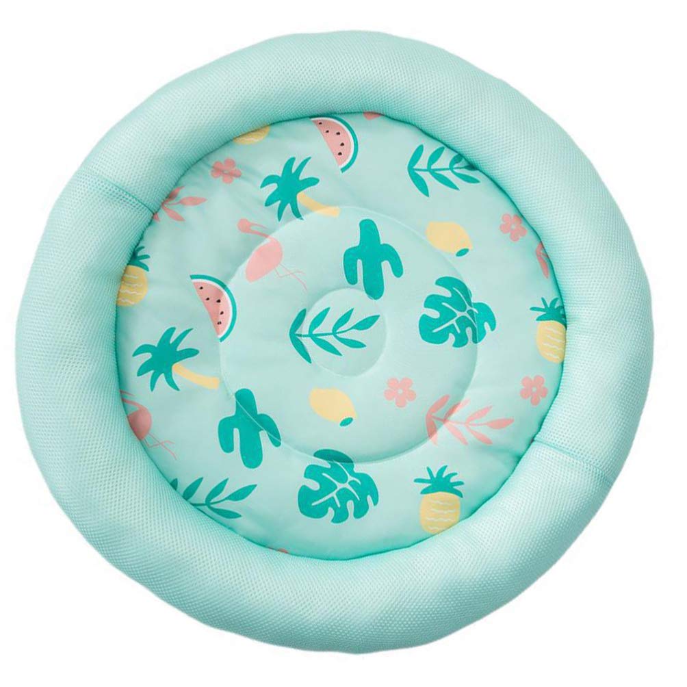 Balacoo Cooling Pet Bed - Ultra Comfortable Round Pillow Cushion for Dogs & Cats - Breathable Kennel Sleeping Bag for Puppies & Kittens - Perfect for Cages, Crates & Indoor Use - Green