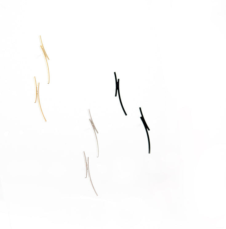 Crescent Moon Ear Studs - 925 Sterling Silver Minimalist Dainty Earrings for Women | Perfect for Everyday Wear, Date Night & Gifting
