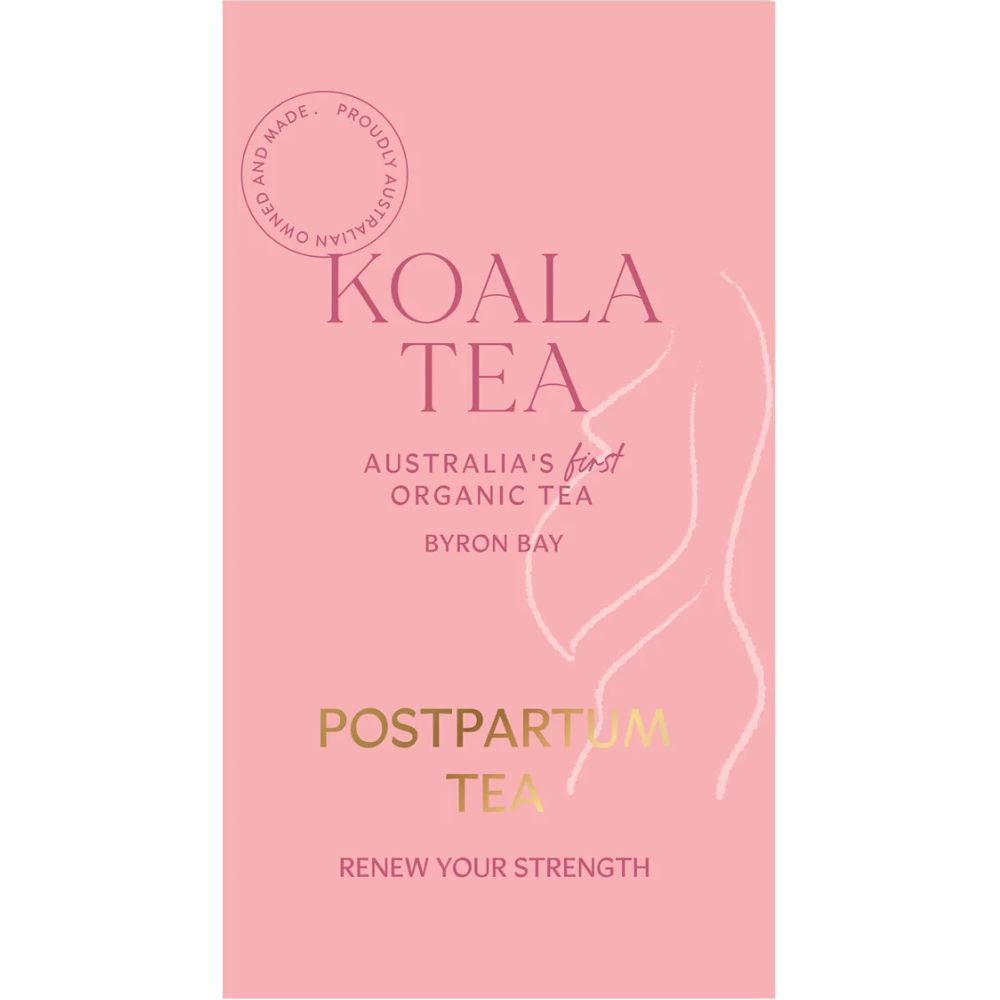 Organic Koala Tea Pregnancy Blend - Herbal Postpartum Tea Bags (20 Pack) | Caffeine-Free Relaxation for New Moms, Nursing Support & Recovery Aid