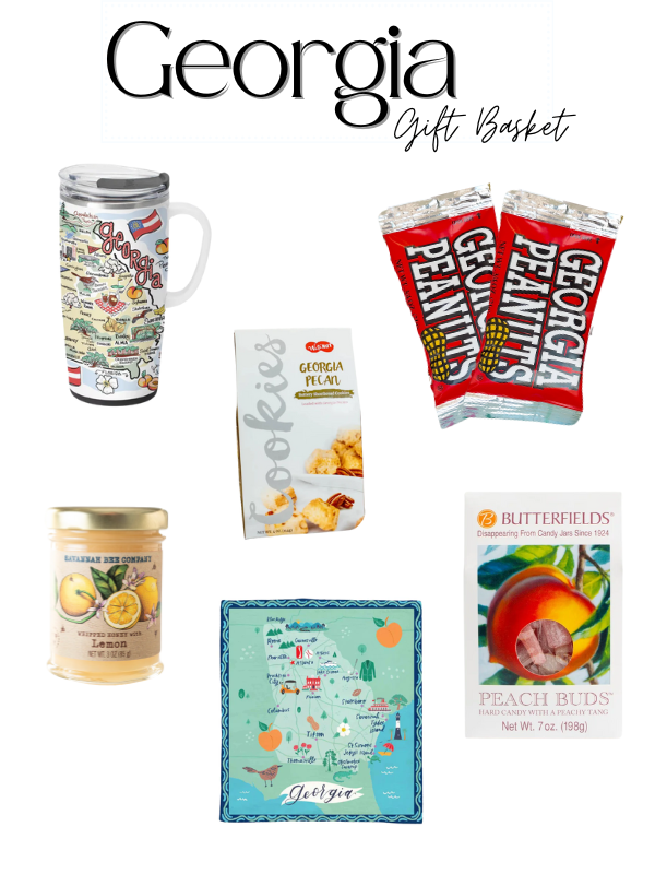 Georgia Gift Basket - Handcrafted Southern Delights with Peaches, Pecans & More | Perfect for Holidays, Birthdays & Corporate Gifts