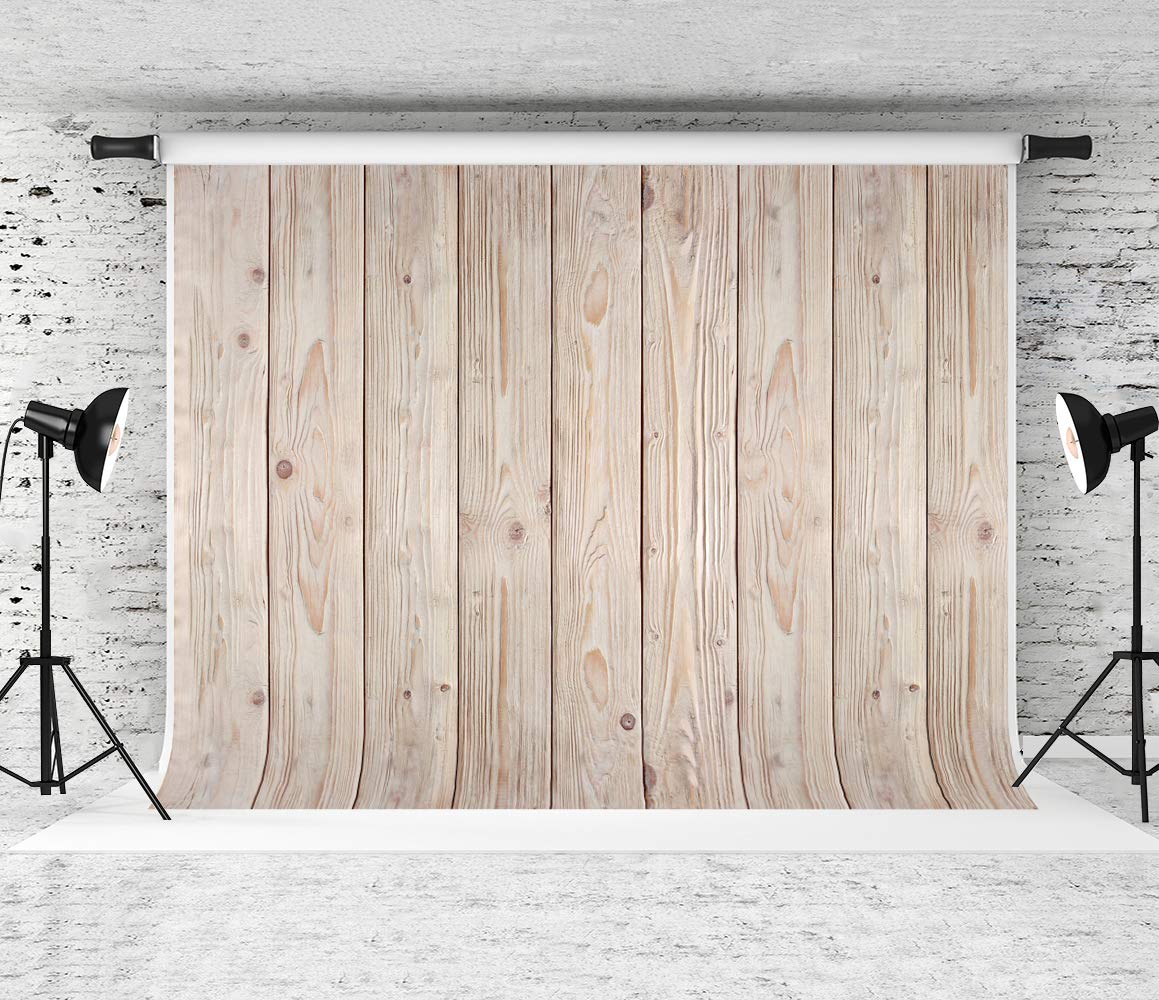Brown Wooden Photo Backdrop - 10x10ft Wood Plank Texture for Photography & Studio Shoots