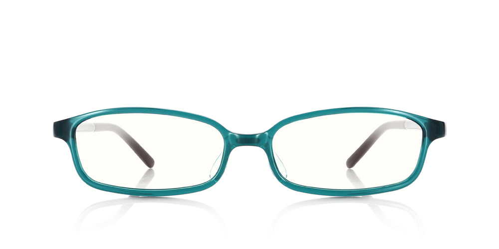 JINS SCREEN Boxed U101 Bluegreen 48 - Blue Light Blocking Glasses for Digital Eye Strain Relief | Perfect for Office Work, Gaming & Screen Time