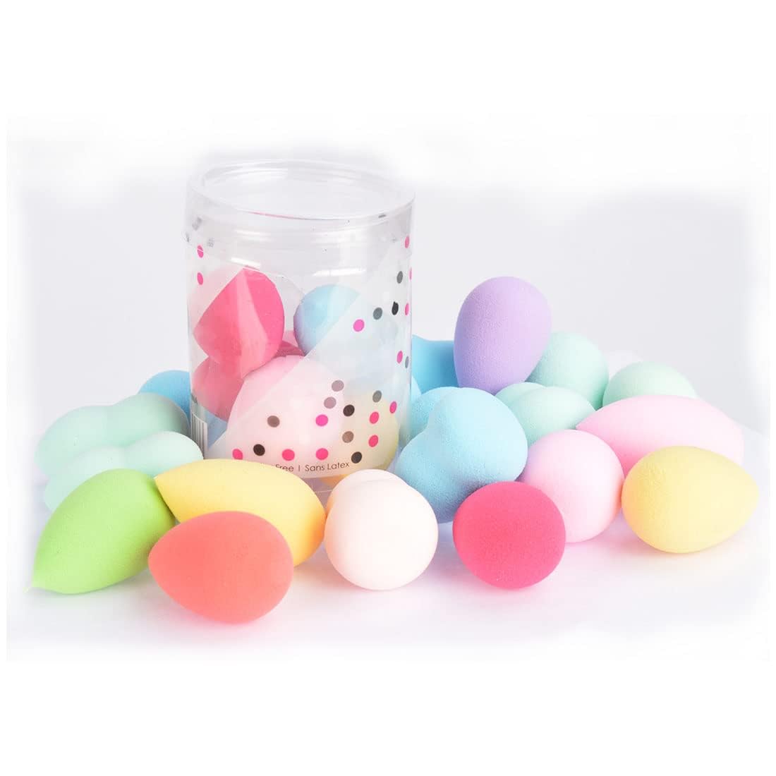 Delightfull Wears Beauty Blender Makeup Sponge Set - 5 Pack Multi-Color Mini Makeup Sponges for Flawless Foundation & Concealer Application | Perfect for Travel & Professional Makeup Kits