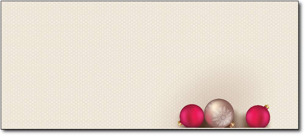 Christmas Envelopes #10 Letter Size - 80 Holiday Envelopes with Festive Bells & Bulbs Design for Holiday Cards, Party Invitations & Gift Money | Perfect for Christmas Mailing, Office Use & Home Decor