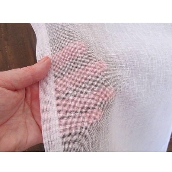 Sankey Sheer Single Pocket Linen Panel - Lightweight Linen Curtain for Living Room & Bedroom - Elegant Window Treatment for Home Decor